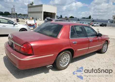 1999 Mercury Grand Marquis Gs z USA, uszkodzony, nr VIN 2MEFM74W1XX603586